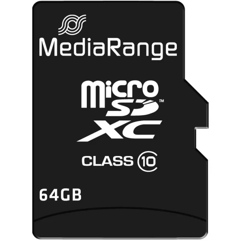 MediaRange 64 GB MicroSDXC Class 10 MR955 atmiņas karte