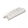 Keystone turētājs 12 portu, noliecams, 10 collu un 19 collu statņu/sienas montāžai, DELOCK 67040, metāls/plastmasa, sudrabains, 77×222×27 mm