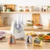Elektriskais dārzeņu smalcinātājs Tefal Fresh Express DN853BE0 — 150 W, 3 maināmi uzgaļi, 1 ātrums, krēmkrāsa