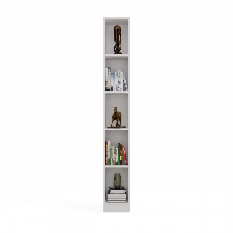 top e shop grāmatplaukts REGAŁ R25 25 cm balts — vienas sekcijas grāmatplaukts