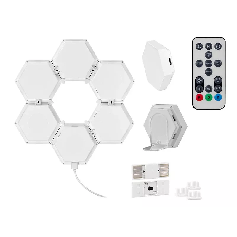 Padziļināti montējams RGB LED panelis TRACER Smart Hexagon Tracer 47256 Ambience TRAOSW47256