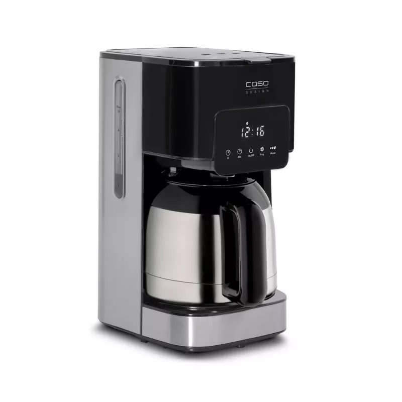 Caso | Kafijas automāts ar diviem izolētiem krūzēm | Taste & Style Duo Thermo | Pilienu | 800 W | Melns/Nerūsējošais tērauds
