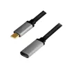 LogiLink USB kabelis USB 3.2 Gen 2 CUA0105 0,5 m USB C melns pelēks