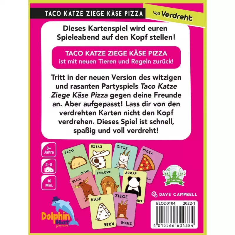 Taco Cat Goat Cheese Pizza: Voll verdreht, kāršu spēle