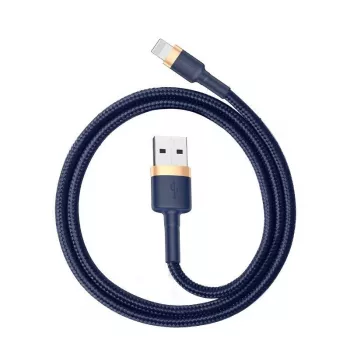 Lightning kabelis Baseus CALKLF-CV3 2m zils zelta