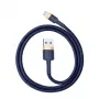 Lightning kabelis Baseus CALKLF-CV3 2m zils zelta