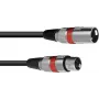 XLR kabelis Omnitronic 3022045R — 1 x XLR tēviņš uz 1 x XLR mātīte, 1,5 m