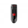 USB zibatmiņa SANDISK Cruzer Glide 32 GB USB Type-A 2.0, bīdāms dizains, paroles aizsardzība, melns/sarkans