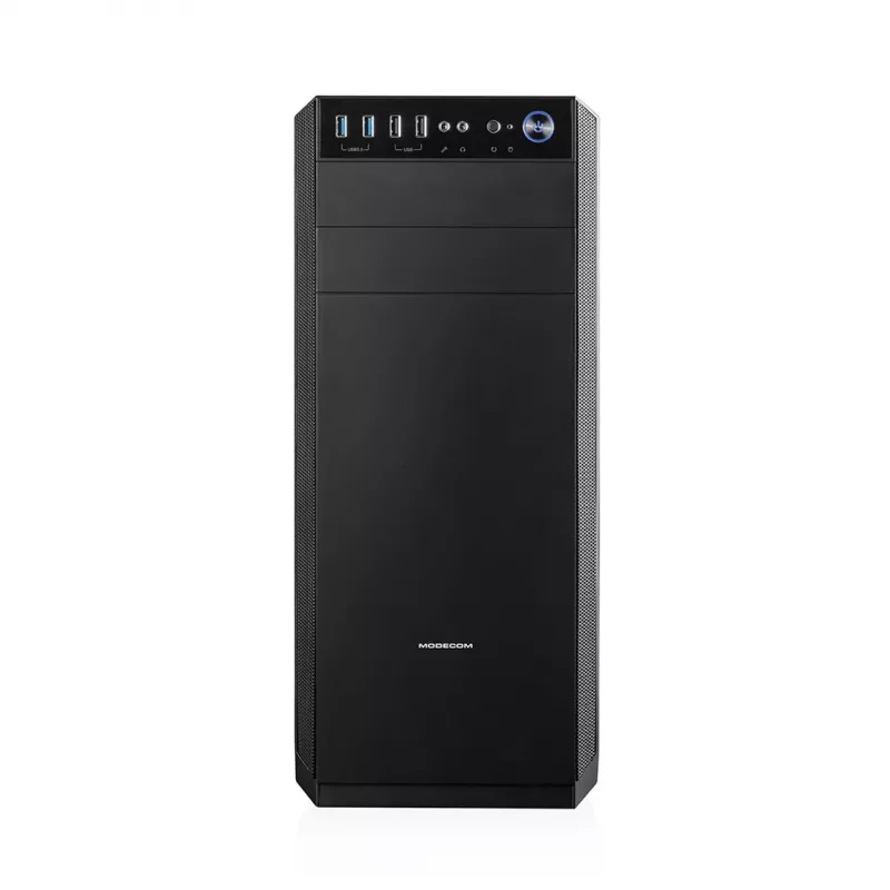 PC Case MODECOM Oberon Pro Midi Tower, Tempered Glass, microATX/ATX, 7 slots, 395 mm GPU, 2x3.5 inch + 3x2.5 inch bays, USB 3.2 Gen1