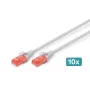 Patch Cord Digitus CAT 6 U/UTP LSZH 0.5m 10 gab.