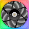 Ventilators Thermaltake TOUGHFAN 12 RGB 12 cm Balts 500-2000 RPM