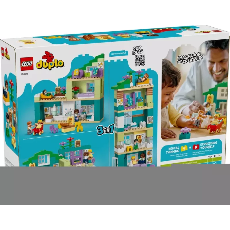 LEGO DUPLO 10470 3-in-1 Modernā ģimenes māja ar figūrām