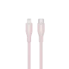 CANYON kabelis CLNM60 C-L 60W MFI 1m silikona rozā