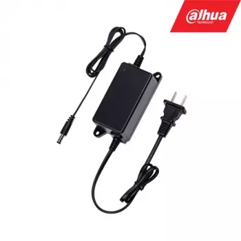 Barošanas adapteris DAHUA PFM320 drošības kamerām, ieeja 100–240V, 0,5 m kabelis, melns, 45×104 mm