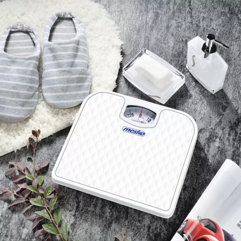 Mehāniskie svari Mesko MS 8160 Maksimālais svars 130 kg Precizitāte 1000 g Balts