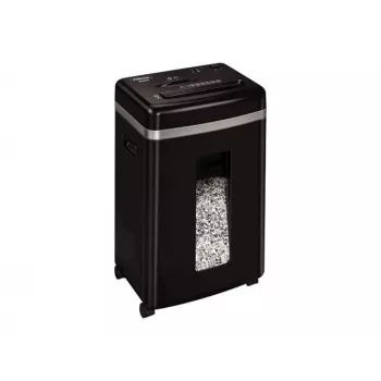 Papīra smalcinātājs Fellowes Powershred 450M Micro-cut, 9 lapu ietilpība, 2 x 12 mm, 22 L tvertne, melns