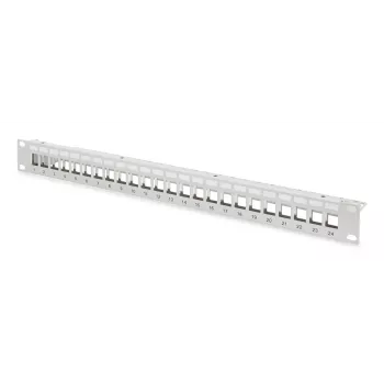 Digitus Modular patch panel 24-port DN-91410-24 RJ-45 Cat6a pelēka