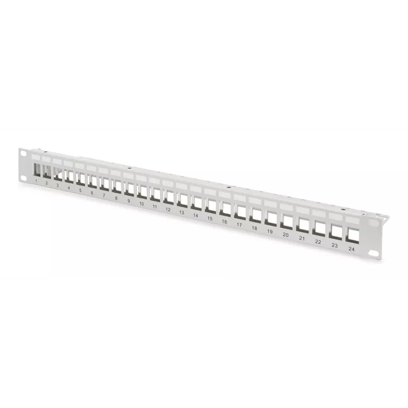 Digitus Modular patch panel 24-port DN-91410-24 RJ-45 Cat6a pelēka