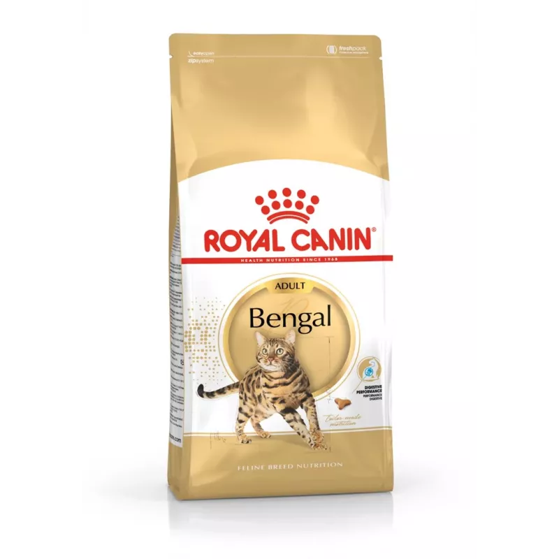Sausā kaķu barība Royal Canin Bengal Adult 10 kg — vista, 40% olbaltumvielu, 18% tauku