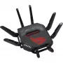 ASUS ROG Rapture GT-BE98 bezvadu maršrutētājs 10 Gigabit Ethernet četru joslu (2.4 GHz / 5 GHz-1 / 5 GHz-2 / 6 GHz) Melns