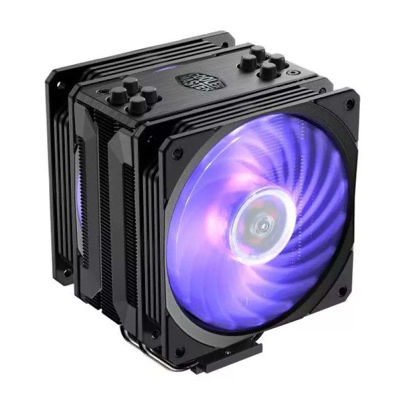Cooler Master Hyper 212 RGB Melns Edition dzesētājs 12 cm ventilators 650–2000 RPM