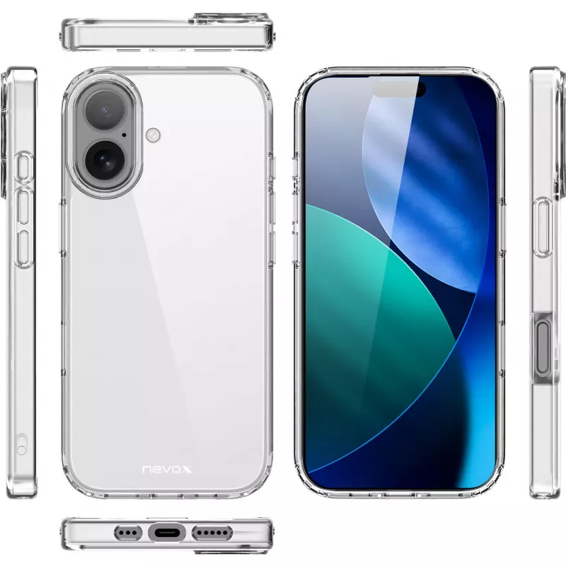 Nevox StyleShell Flex - iPhone 17 6.3 , caurspīdīgs