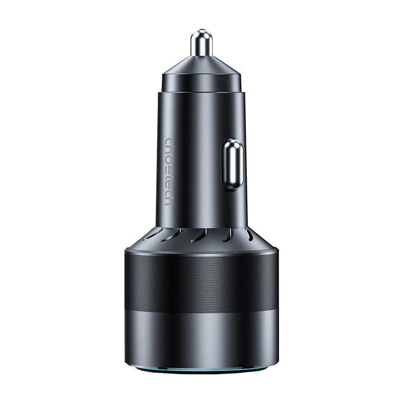 Choetech TC0011 auto lādētājs 130W 2x USB C 1x USB A (melns)