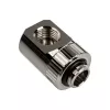 EK Water Blocks EK-Torque adapteris 90 grādi G1/4 collas AG uz G1/4 collas IG - grozāms, niķeļa sudraba
