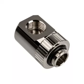 EK Water Blocks EK-Torque adapteris 90 grādi G1/4 collas AG uz G1/4 collas IG - grozāms, niķeļa sudraba