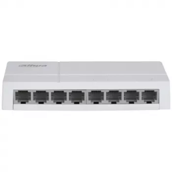 Tīkla pārvaldāms slēdzis DAHUA SG1008L-EUR L2 8 portu, 8x RJ45 Ethernet porti, Layer 2 pārvaldāms
