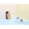 Telefona maciņš Man and Wood iPhone 12 / 12 Pro — skujiņas raksts, melns