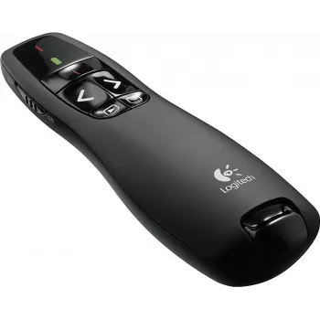 Bezvadu prezentētājs Logitech R400 lāzera rādītājs tālvadības pults