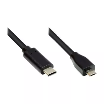 Good Connections USB2.0 kabelis Micro B-C melns 2m