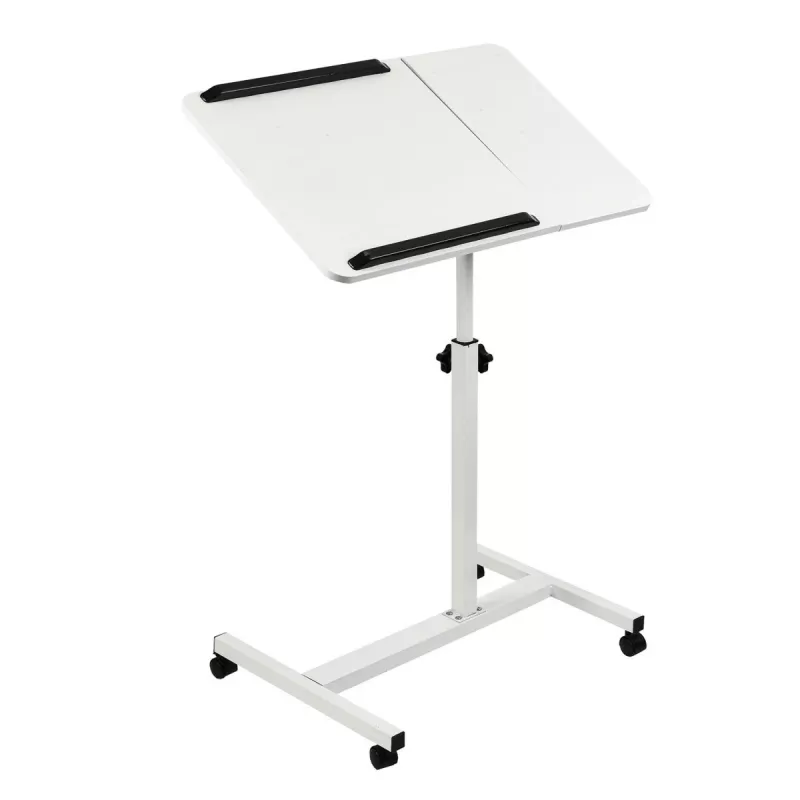 Maclean mobilais galds/klēpjdatora statīvs, balts, augstuma regulēšana 59-89cm, maks. 30kg, MC-121 W