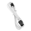 PCIe 6-pin pagarinātāja kabelis BITFENIX Alchemy 45 cm ar baltu apvalku