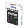 Galda kalkulators CASIO MJ-120D PLUS — pamata 12 ciparu, baterija/saules enerģija, 35 taustiņi, nodokļu aprēķins un kvadrātsakne, melns