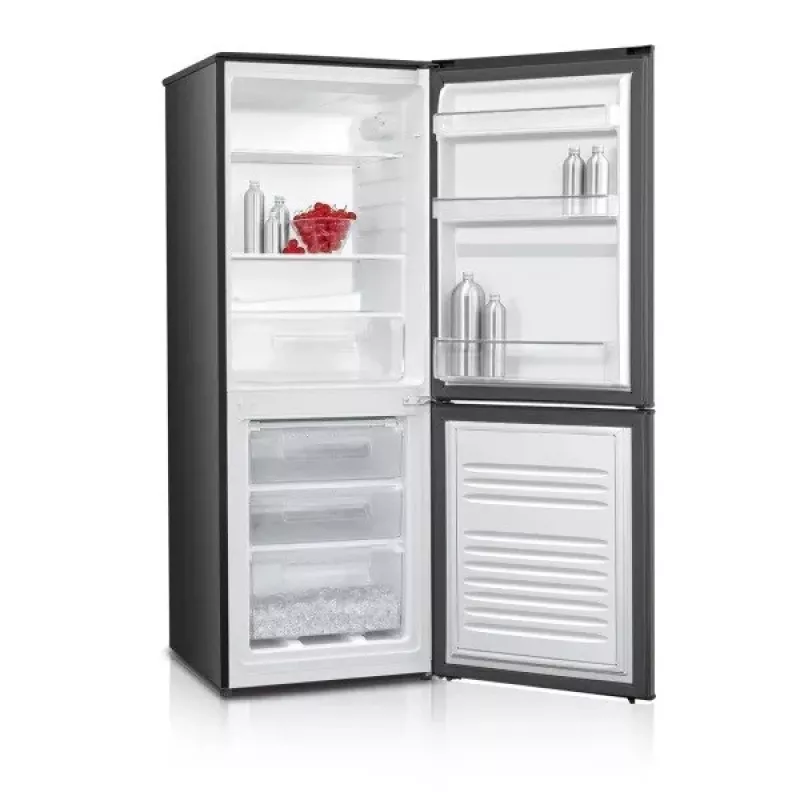 Ledusskapis-saldētava MPM MPM-215-KB-39/E — 215 L, apakšējā saldētava, tumšs inokss, maināmas durvis, LED apgaismojums