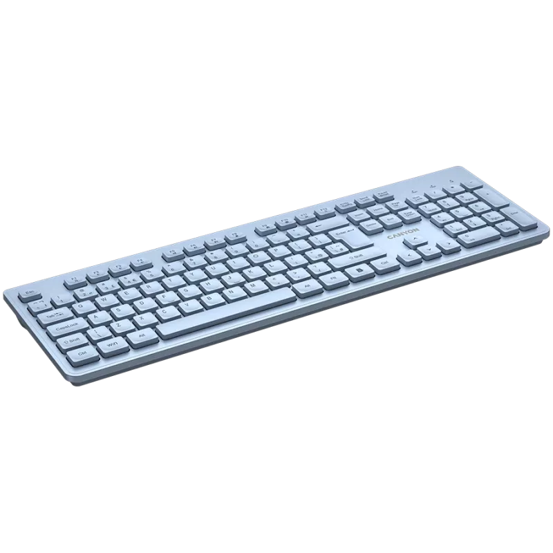CANYON tastatūra HKB-W01 UK/US AAA bezvadu zila