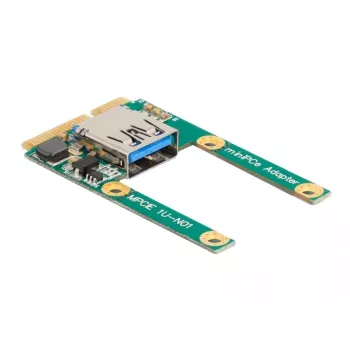 DeLOCK Mini PCIe I/O 1 x USB 2.0 Type-A ligzda pilna izmēra puse izmēra