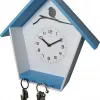 NeXtime klok 3109bl Cuckey, 30.5x33x11 cm, Sienas, Zila/Balta