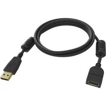 USB kabelis Vision TC-2MUSBEXT-BL USB 2.0 2 m Melns
