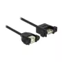 USB kabelis DeLOCK USB 2.0 B/A 0,25m