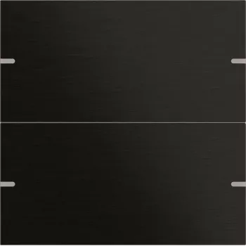 Gira svirslēdža komplekts 2-virzienu pieskāriena sensors 4 TS4 Alum.Melns 5022126 (5022126)