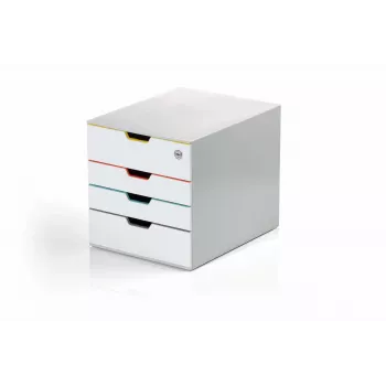 Durable VARICOLOR MIX 4 SAFE pelēka plastmasa 4 atvilktnes