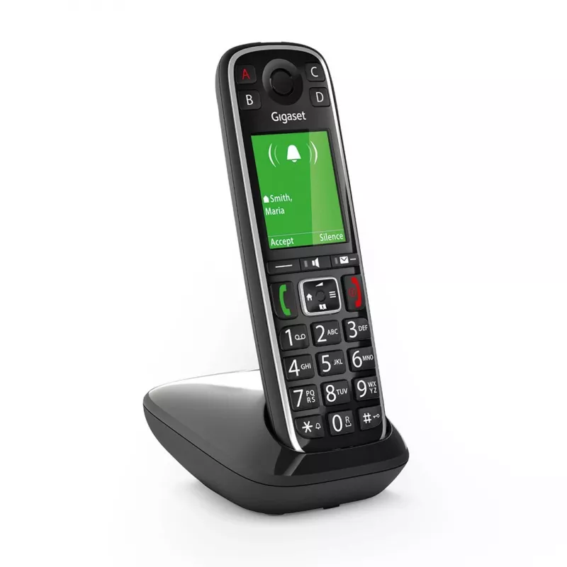 Gigaset E720 Analogais/DECT telefons ar zvanītāja ID Melns