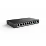 Tīkla PoE slēdzis Reolink RLA-PS1 — 8 portu PoE, 150W kopējais budžets, IEEE 802.3af/at, 2x Gigabit uplink