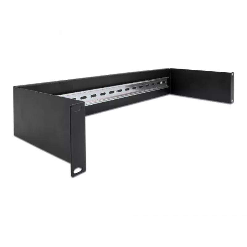 Kabeļu sliede DeLOCK 66884 melna 180 mm platums 482 mm dziļums 90 mm augstums