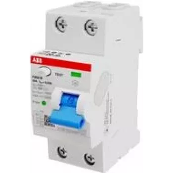 ABB Stotz S&J noplūdes strāvas aizsargslēdzis TypB 2P 25A,30mA,3kA,2TE F202B-25/0,03-2TE (2CSF202568R1250)