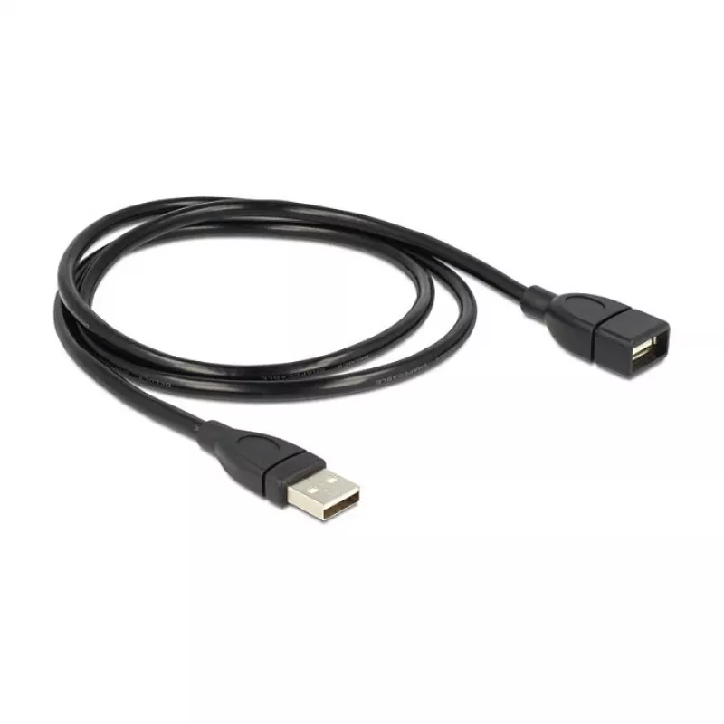 USB kabelis DeLOCK 1m USB 2.0 USB A melns