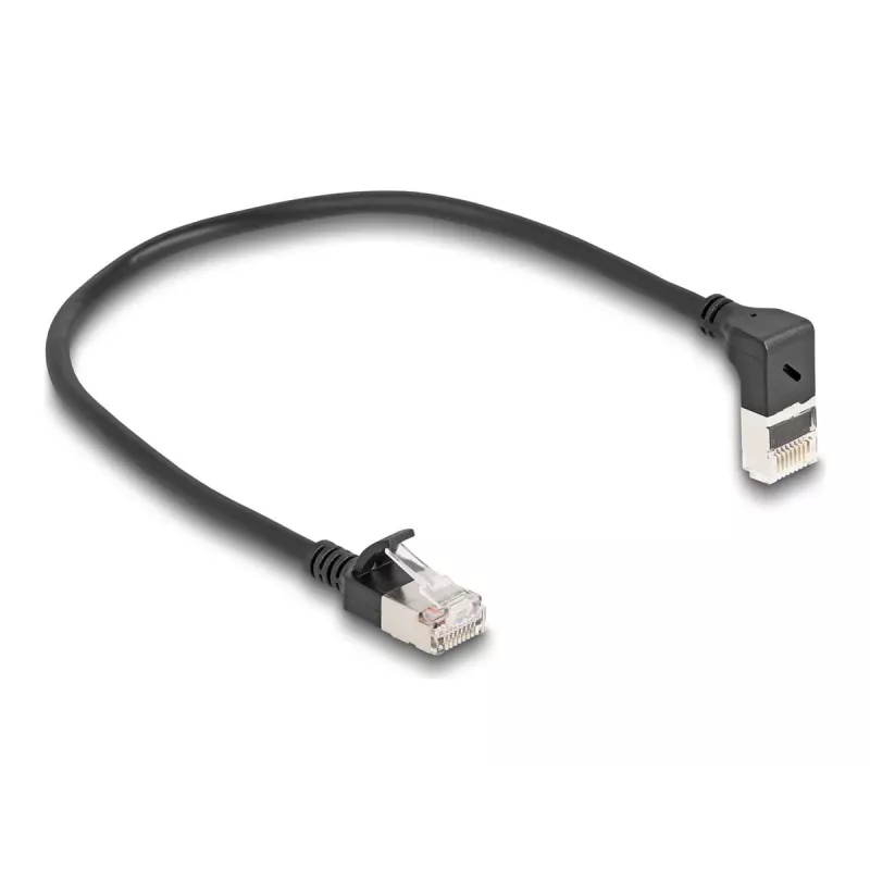 Tīkla kabelis DeLOCK RJ45 Cat.6A 0.25m Melns